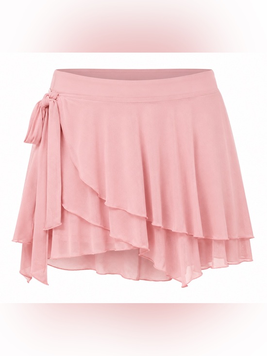Blogilates Pants - NWT Blogilates Dance Studio Wrap Skort Sz XL Pink Balletcore Activewear Layered
